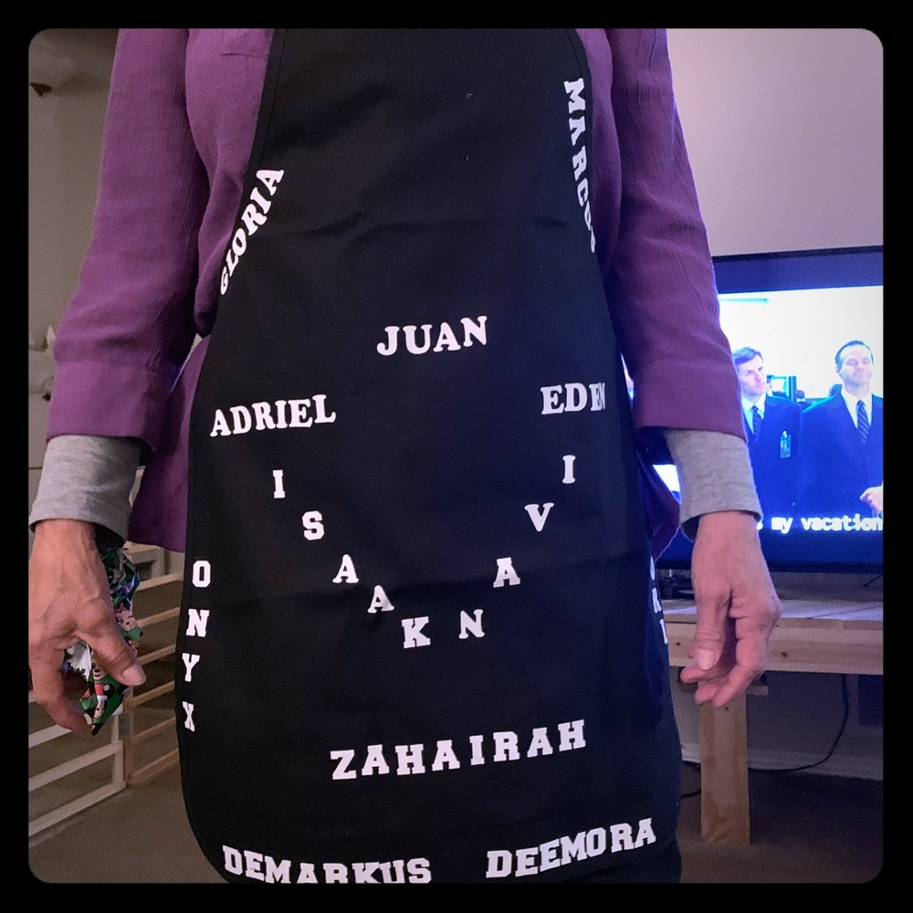 Cooking Apron with custom lettering